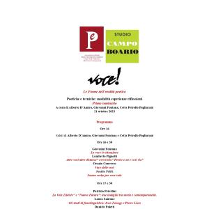 Seminario oralità poetica