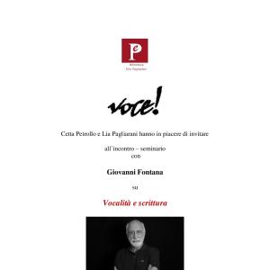 Incontro-seminario con Fontana