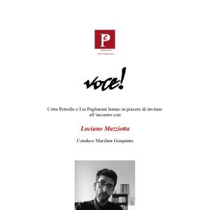 Incontro con l'autore: Luciano Mazziotta