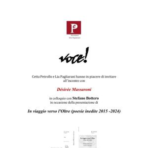 Incontro con l'autore: Désirée Massaroni