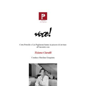 Incontro con l'autore: Tiziana Ciaralli