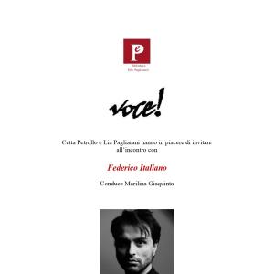 Incontro con l'autore: Federico Italiano