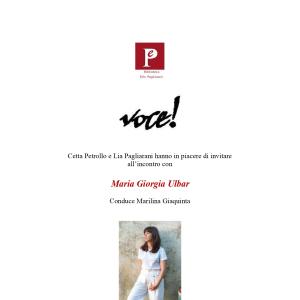 Incontro con l'autore: Maria Giorgia Ulbar