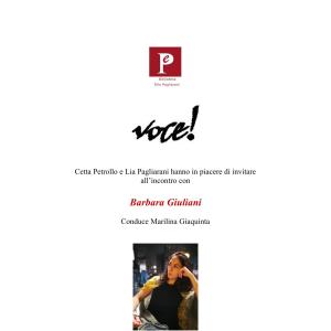 Incontro con l'autore: Barbara Giuliani