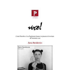 Incontro con l'autore: Sara Davidovics