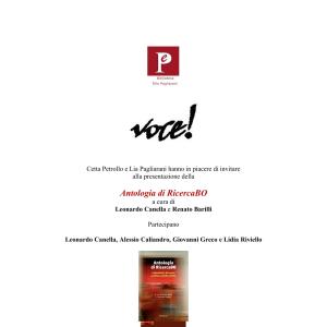 Presentazione Antologia di RicercaBO