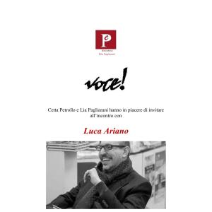 Incontro con Luca Ariano