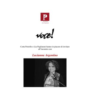 Incontro con Lucianna Argentino