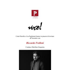 Incontro con l'autore: Riccardo Frolloni