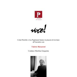 Incontro con l'autore: Valerio Massaroni